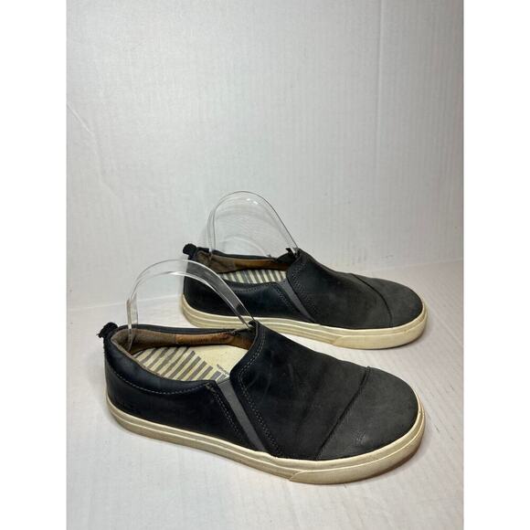 Taos Size 8 Twin Gore Lux Walking Shoes Slip On Leather Sneakers Black Casual - Picture 5 of 11